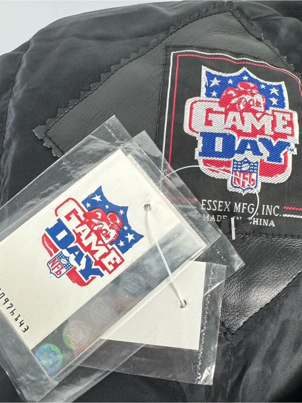 Vintage 90s NFL Game Day New England Patriots Leather Jacket Men's Size 2XL NWT